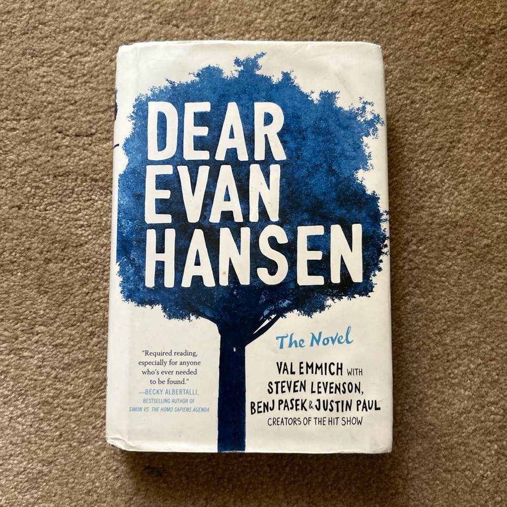 4/$20 Dear Evan Hansen the Novel